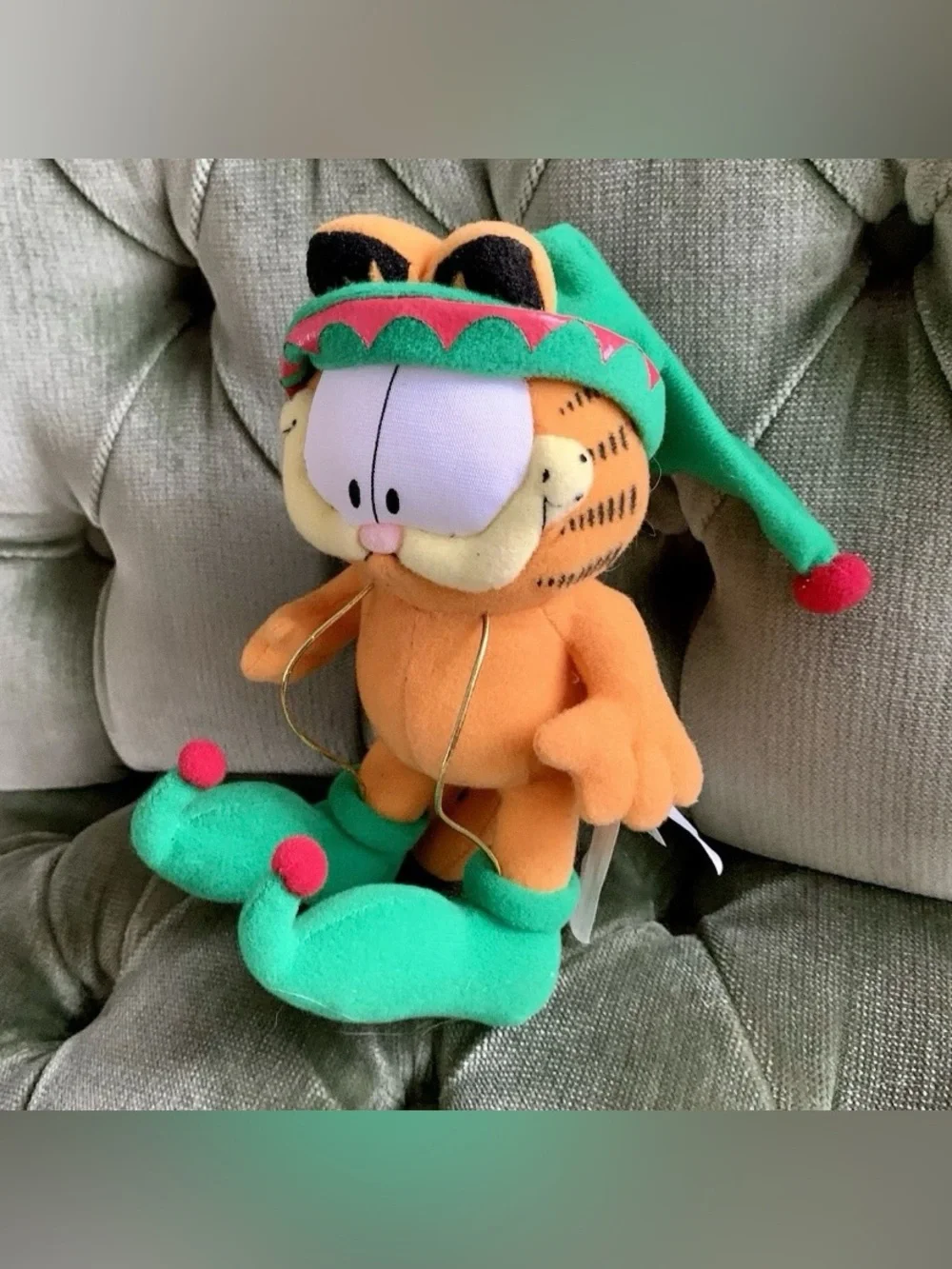 Vintage Special Edition Russell Stover Garfield The Cat Elf Plush W/Elastics